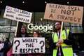 Unite Google workers strike outside London HQ over alleged ‘appalling treatment’