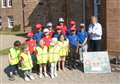 Mosaic gifted to King Charles by pupils of Crossroads Primary in Dunnet