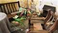 The owner was shocked when he returned from Italy to find his house wrecked by vandals.