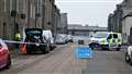 The scene at Barrogill Street was cordoned off after the incident at the weekend. Picture: DGS