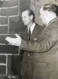 Prince Philip and Wick Provost William Dunnett. Picture courtesy of Anne Dunnett