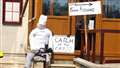 This Wick Gala Week scarecrow could be seen at Bord de L'eau restaurant.