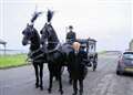 Man's final journey in horse-drawn hearse