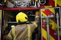 Firefighters extinguish wildfire near town