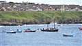 A flotilla of other boats accompanied the Isabella Fortuna. Picture: David G Scott