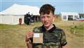 Elliot Thompson from Barcelona won a prize in the sack race. Picture: DGS