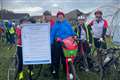 Children’s hospital staff arrive at Cop26 after 500-mile cycle journey