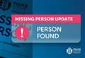 Man reported missing in Thurso is found 