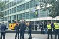 HS2 protesters climb insurance firm office building