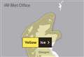 Met Office yellow warning of ice for the weekend