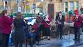 The brass band played throughout. Picture: DGS