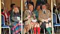 The King is flanked by Lord and Lady Thurso. Picture: DGS