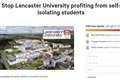 Self-isolating students accuse university of ‘profiting’ on food delivery