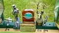 Some of Meirion Owen's classic memorabilia he had on show at the event. Some of the pieces are very rare and expensive. Picture: DGS