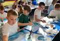 PICTURES: Lisa leads 'wave of hope' painting and writing session with Keiss pupils