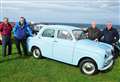 Saved from the crusher – vintage car Bluebell takes to the roads of Caithness and visits Castle of Mey 
