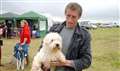 John Macgregor with his rare dog called Nipper who is a sealyham terrier.