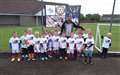Charlie Miller during his two-day training camp in Thurso with some of the younger age group (4-6).