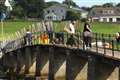 Hard at work on Saturday morning, some of the volunteers from Wick Paths Group. Picture: Alan Hendry