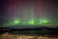 Northern lights visible over the UK for the second night