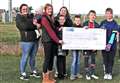 £5500 handed over to Halkirk junior footballers in memory of Michael