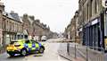 Police cordoned off Traill Street at the scene of this morning's incident. Picture: DGS