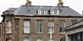 The roof parapet showing where the huge sandstone blocks fell from. Professional artist and jewellery maker Lindsey Gallacher has a studio and shop directly under it. Picture: DGS