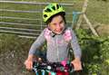Six-year-old Amy smashes fundraising cycle target