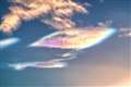 David Proudfoot took this picture in Thurso of the nacreous clouds on December 24.