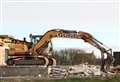 Demolition gets under way at former Wick school