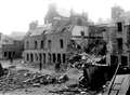 A scene of devastation after the German bombing raid on Bank Row in July 1940. Picture from the Johnston Collection, reproduced courtesy of the Wick Society