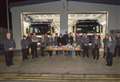 Wick fire service youth volunteers help Caithness Foodbank with a donation 