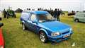 Declan McPhee's 1990 Ford Escort van emblazoned with the name of his shop. Picture: DGS