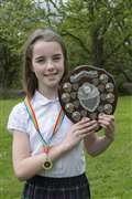 Olivia Murton-Armer, Wick, won the Agnes Custer Memorial Shield for Scots song, primary.