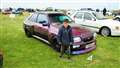 Kieren stands beside a 1989 Ford Escort XR3i Camelion owned by Gordy Morrison from Tain. Picture: DGS