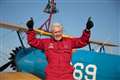 Octogenarian takes to the skies for charity wing walk