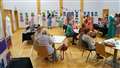 Visitors came in throughout the day to enjoy the exhibition. Picture: DGS