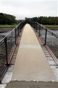 New non-slip fibreglass walkways have been installed at the two footbridges.