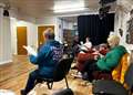 Members of Wick Players preparing for next month's pantomime.