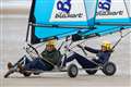 William and Kate go sailing on the sand in land yachts