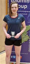 U17 girls' singles winner Chloe Mackenzie.