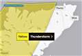 Heavy thunderstorms may affect parts of Caithness today 