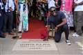 Idris Elba unveils Mobo paving stone at college where he ‘got to dream bigger’
