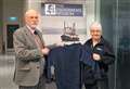 PICTURES: Charity gansey jumper raises over £800 and fittingly goes to retired Lybster fisherman 