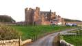 The view from the Granary Lodge towards the Castle of Mey.