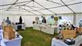Crafters had a tent to show their wares. Picture: DGS