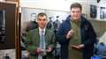 Kieran Chard (left) and Scott Mackenzie were rewarded for their voluntary work at an event in Wick Heritage Centre. Picture: DGS