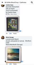 Some of the art shared online to be auctioned off.
