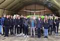 PICTURES: Wick High School pupils visit airport to see enormous cargo delivery drone 