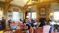 The lounge area was a grand mix of Scots rustic and royal splendour. Pictures: DGS